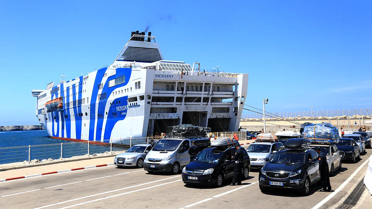 Tránsito de vehículos en el puerto de Tánger Med - PHOTO/AUTORIDAD PORTUARIA DE TANGER MED